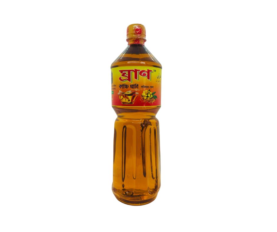ঘ্রাণ সরিষার তেল (kacci Ghani Pure Mustard Oil)